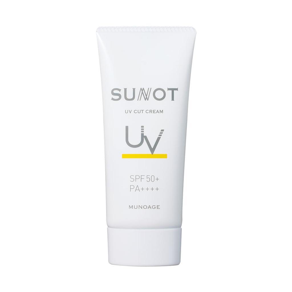 Sunnot UV Protection 50g Water Sunscreen cream for face and whole sensitive MUNOAGE Cream, Colorless, [SPF50+/PA++++/UV Resistant] body,
