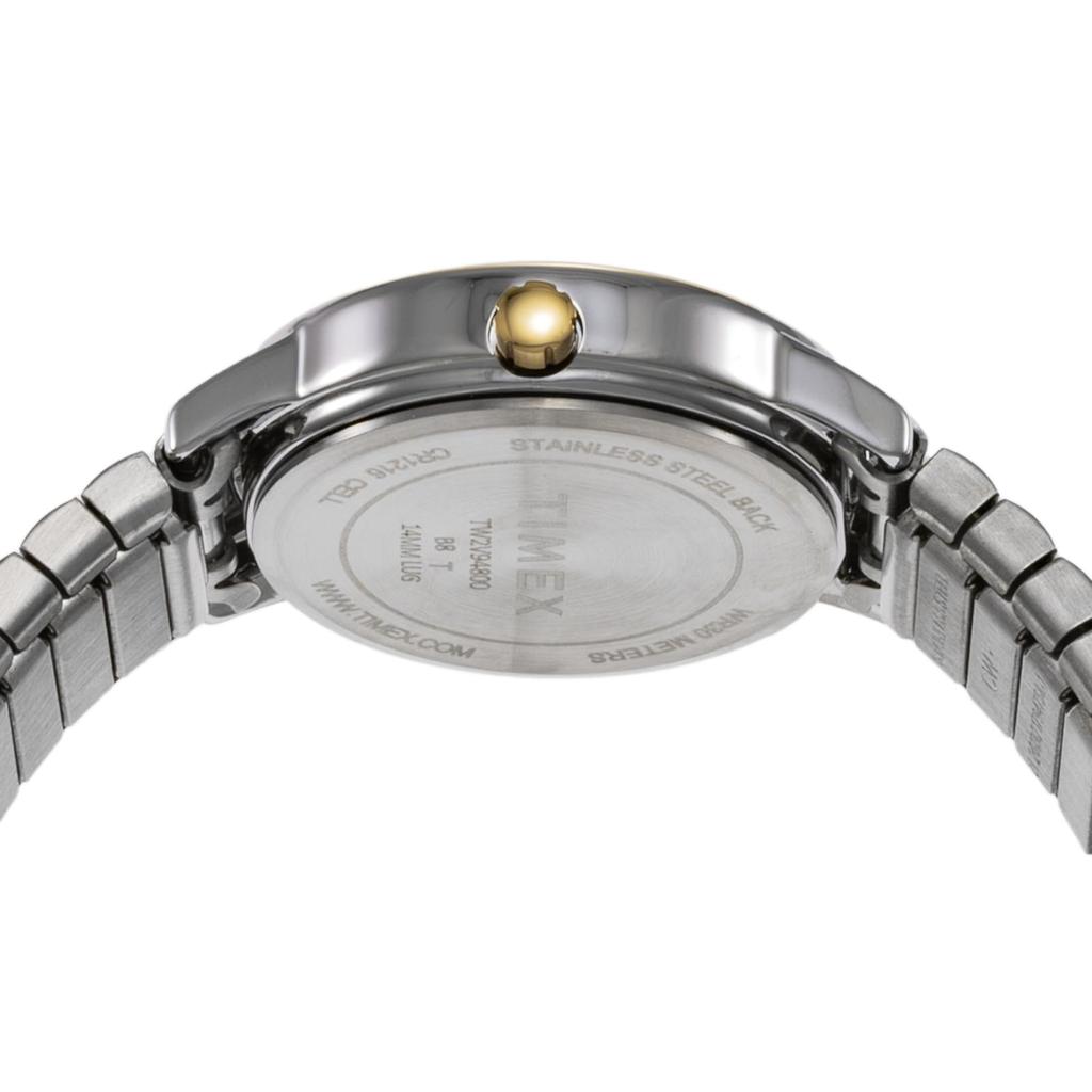 Zegarek Timex EASY READER Biała tarcza Stal nierdzewna Szkło mineralne Kwarc 30MM Amerykańska marka zegarków TW2V94800 Unisex Złoty [TIMEX] [Element]