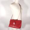 LOEWE Avenue Shoulder Bag Repeat anagram ChainShoulder Red Calfskin Women Used