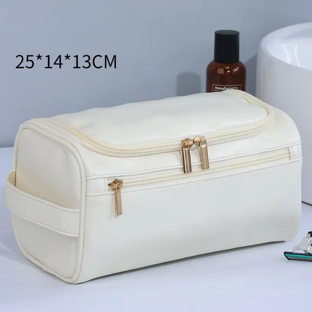 Menn Vintage Luksus Toalettveske Reise Nødvendig Business Kosmetisk Makeup Cases Mann Hengende Oppbevaring Organizer Vaskeposer