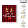 1pc Cozy Reversible Flannel Fleece Throw Blanket - Contemporary Style, Cartoon Reindeer Print, All-Season, Digital Print
