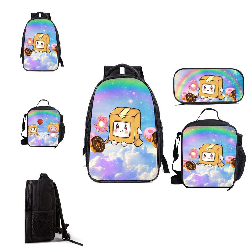 Choose Your Style! Lankybox Single Strap Backpack And Lunch Bag Set