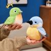Nová Roztomilá Pípající Ptáček Plyšová Hračka Měkké Kawaii Simulovaná Zvířátka Plněná Panenka Dekorace na Stůl Kreativní Dětská Hračka Domácí Ozdoba