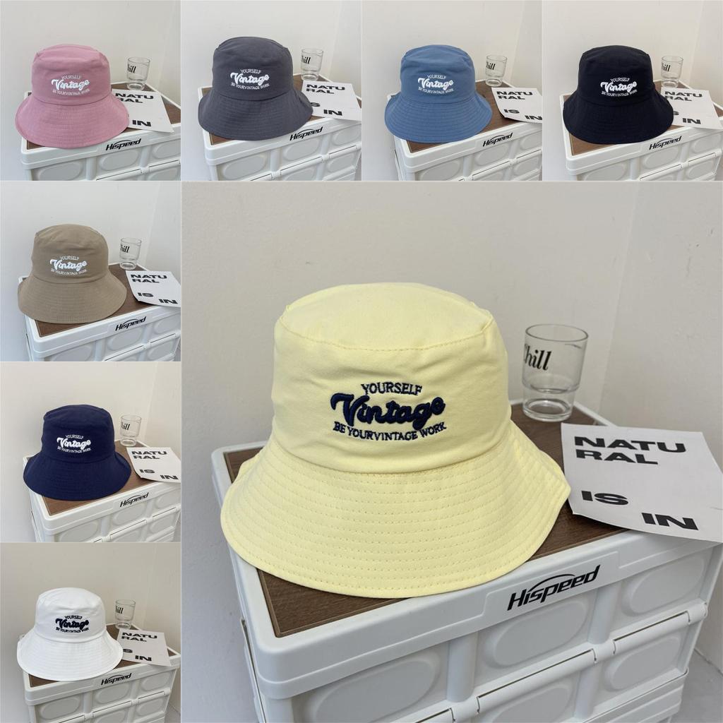 Style Hat Versatile Letter Embroidery Womens Sunshade Hatscaps Fisherman