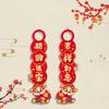 1 Pair Blessing Snake Year Door Handle Hanging Zodiac Snake Doorknob Ornament  Lunar New Year