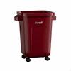 Movable Kitchen Garbage Can With Wheels Rolling Trash Thickened Material Large Capacity Open Top