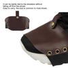 KIMISS PU Motorcycle Shoe Protector Cover, Motorcycle Shift Guard Shoe Boot Protector Cover (Tan)