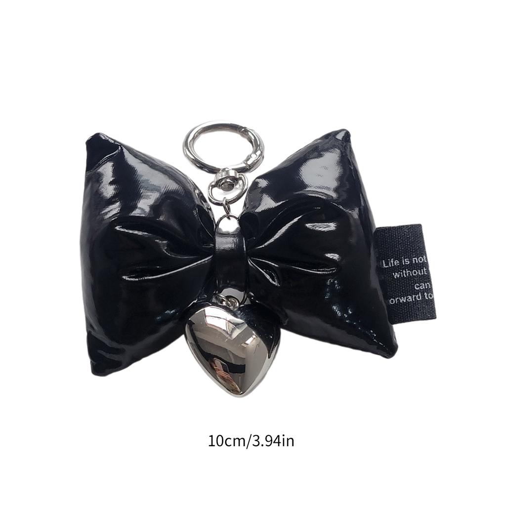 Bow Shape Phone Lanyard Bowknot Heart Pendant Wrist Strap Detachable Phone Charm Keyring Portable Accessory for Women