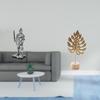 Vintage Knight Statue Creative Tabletop Ornament Abstract Metal Figurine Nordic Housewarming Gift