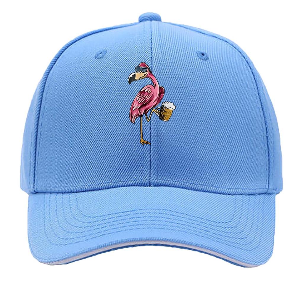 Printed Thousand Cranes Lightweight Outdoor Washable Curved Brim Hat Adjustable Size Fashionable Sandwich Baseball Cap