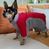Dog Winter Warm Clothes With D-ring Thick Fleece Lining Pet Waterproof Windproof Jacket Puppy Chihuahua Solid Costume Coat French Bulldog Clothing