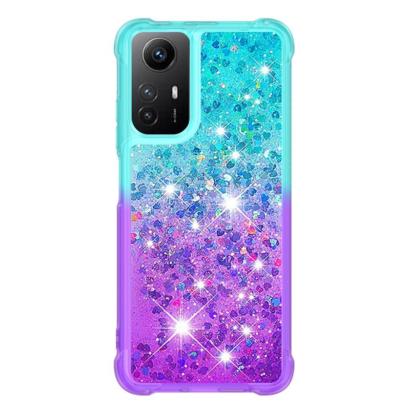 Note 12S Case For Xiaomi Redmi Note 12S Cover Printed Glitter Quicksand Liquid Cover for Xiomi Redmi Note12S Phone Case Fundas