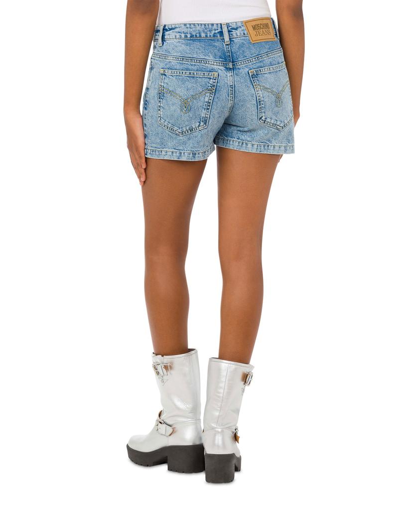 MOSCHINO Jeans Archive Heart Denim Shorts