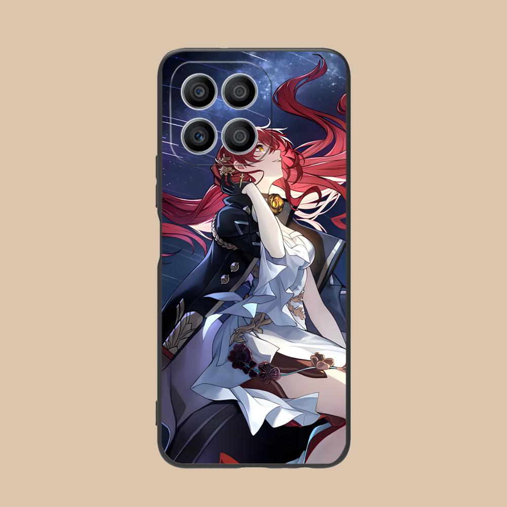 HSR Himeko Matte TPU Mobile Phone Case for Honor 90 80 70 60 50 30 20 10 9 8 7 Pro S SE Lite 5G Colorful Printing Cover