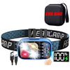 2Pack Induction Headlamp White Red Warm Light Led Lightweight Headlight Waterproof Torch Outdoor Camping Emergency Fishing Light