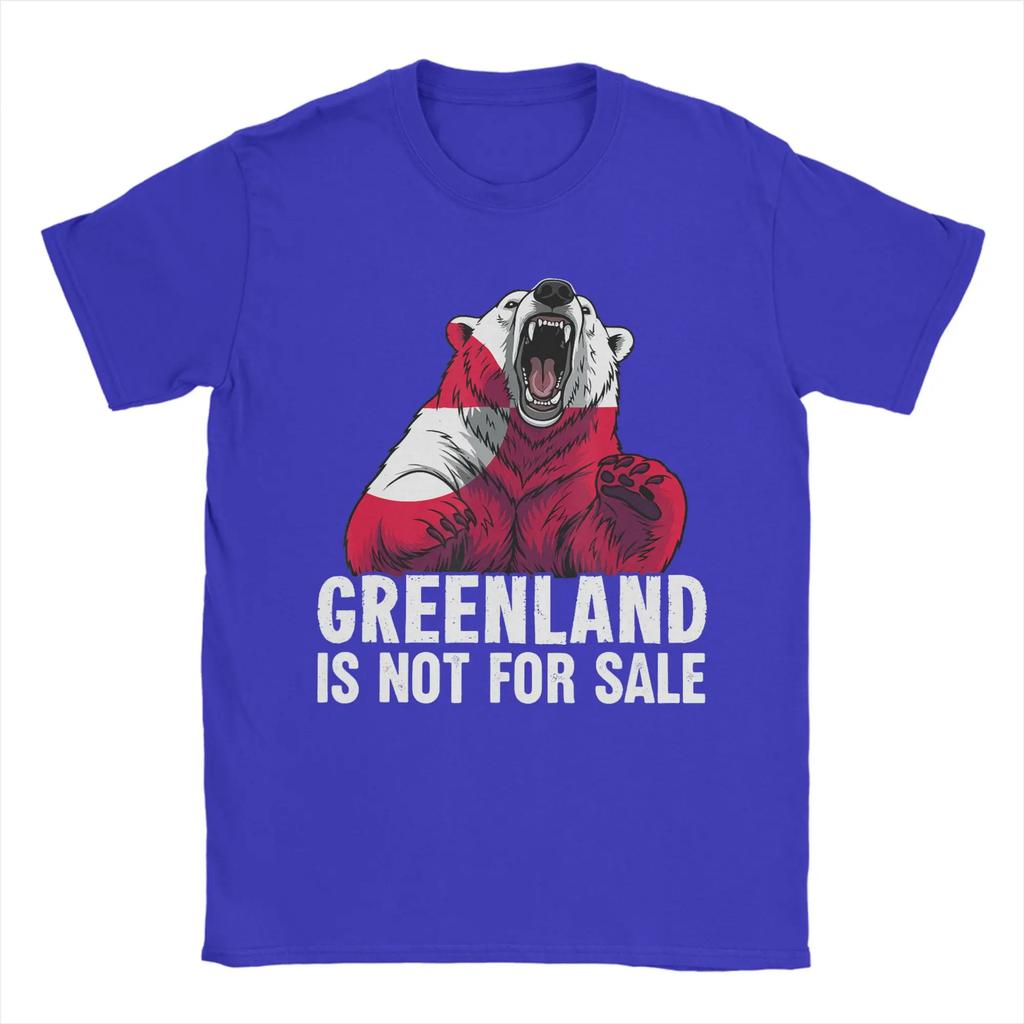 Harajuku T Shirt Beach Greenland Not For Sale For Greenlanders Greenland Flag Beartee Shirt For Unisex Short Sleeve Top Tees