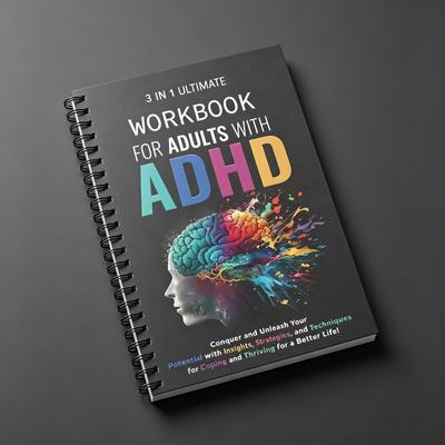 ADHD Adults' 3-in-1 Workbook: Ultimate Learning Notebook