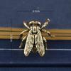 Mini-Insektenfiguren aus massivem Messing, Retro-Antik-Finish, handgeschnitzt, detaillierte Dekoration für Wohnzimmer, Schrank, Sammlung, kreatives Geschenk