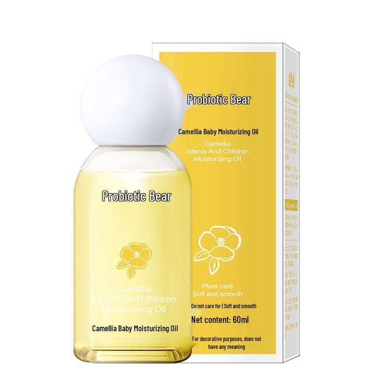 Probiotic Bear Camellia Infant Massage Oil - Hydrating & Moisturizing Baby Essential, TikTok Favorite