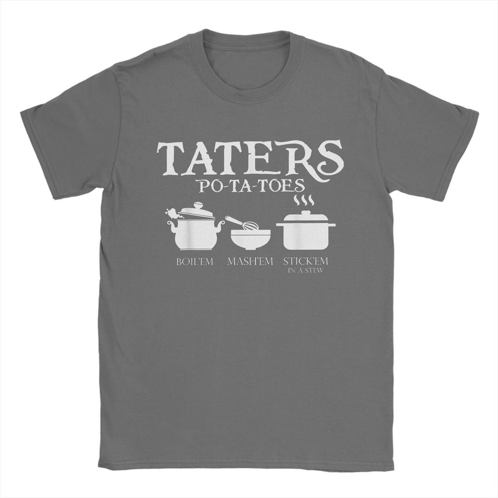 Taters Potatoes LLords Of The RRings T Shirt for Unisex Women 100 Cotton Amazing Tee Shirt Short Sleeve Clothing 4XL 5XL