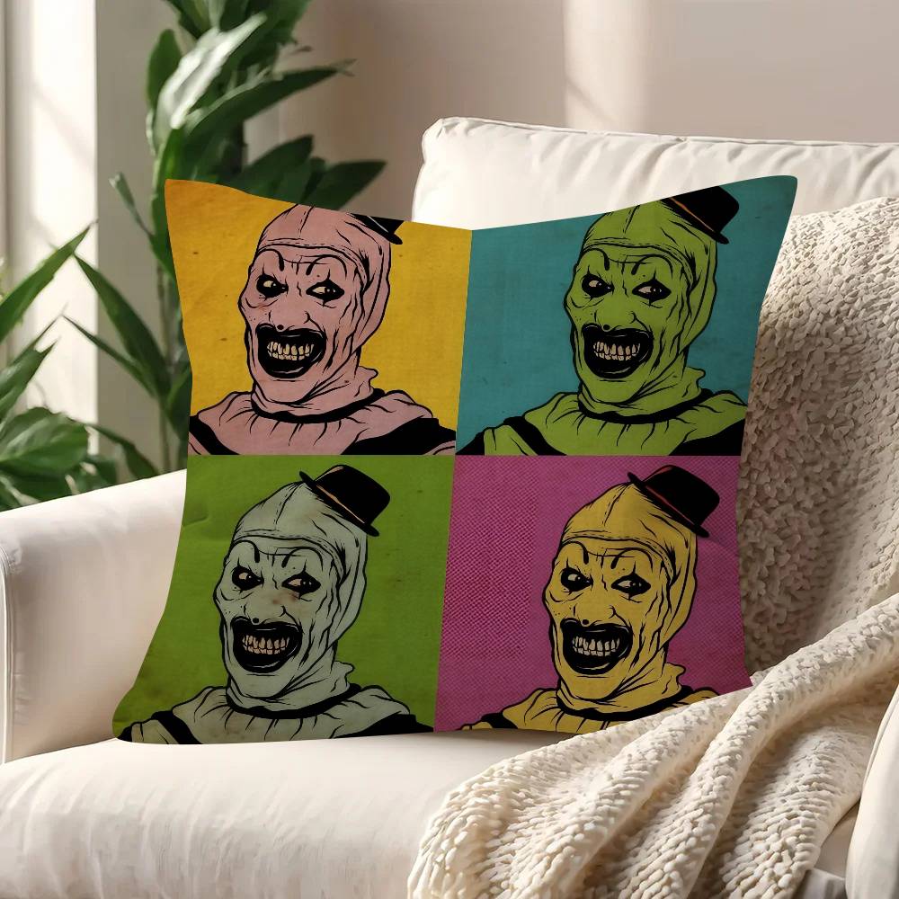 Movie T-Terrifiers 2 Anime Maple Design Cushion Cover Happy Autumn Harvest Decor Holiday Decorati Pillow Cover
