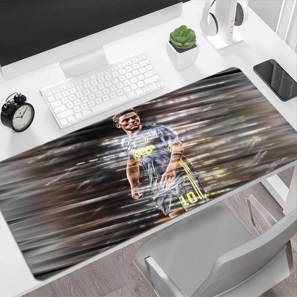 Brazilian Footballer Action Gaming Mouse Pad Keyboard Mat Computer Desk Keyboard Mat Non-Slip Rubber Base Computer Decor Item Office Use