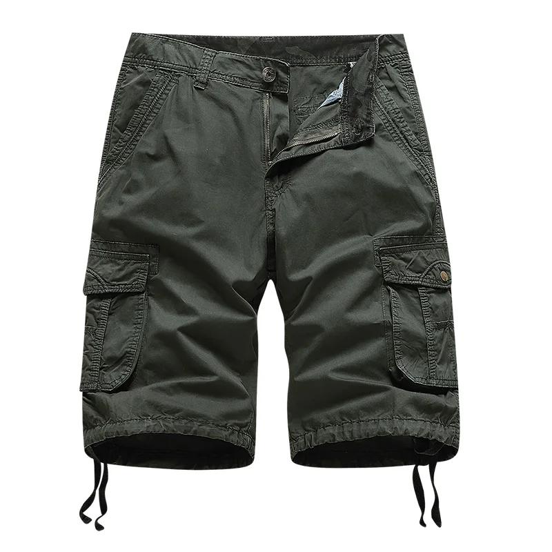 Summer Men's Cargo Shorts Cotton Breathable Casual Print Outdoor Shorts Men