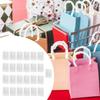 25Pcs Clear Gift Bags Handbag Party Supplies for Birthday Holiday Valentines 20cm