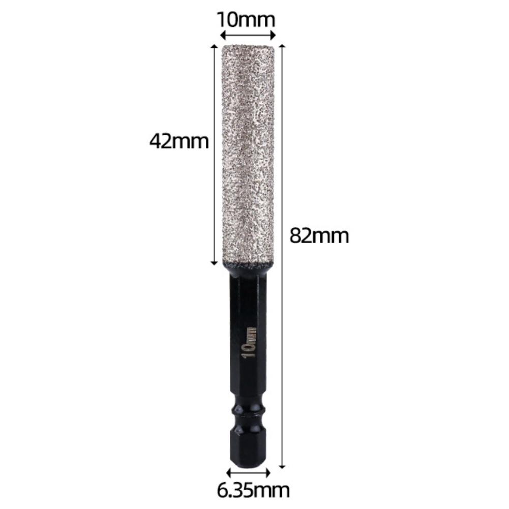 5 Pcs Dry Drill Bits Hexagonal Shank Vacuum Brazed Core Drill Bit Set Tile Glass Hole Opener 6+6+8+8+10mm