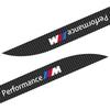 2pcs Car Side Skirt Sill Carbon Fibre Body Protection Sticker For BMW M Performance 1 3 5 7 Series M3 M4 M5 M6 X1 X3 X5 X6 X7