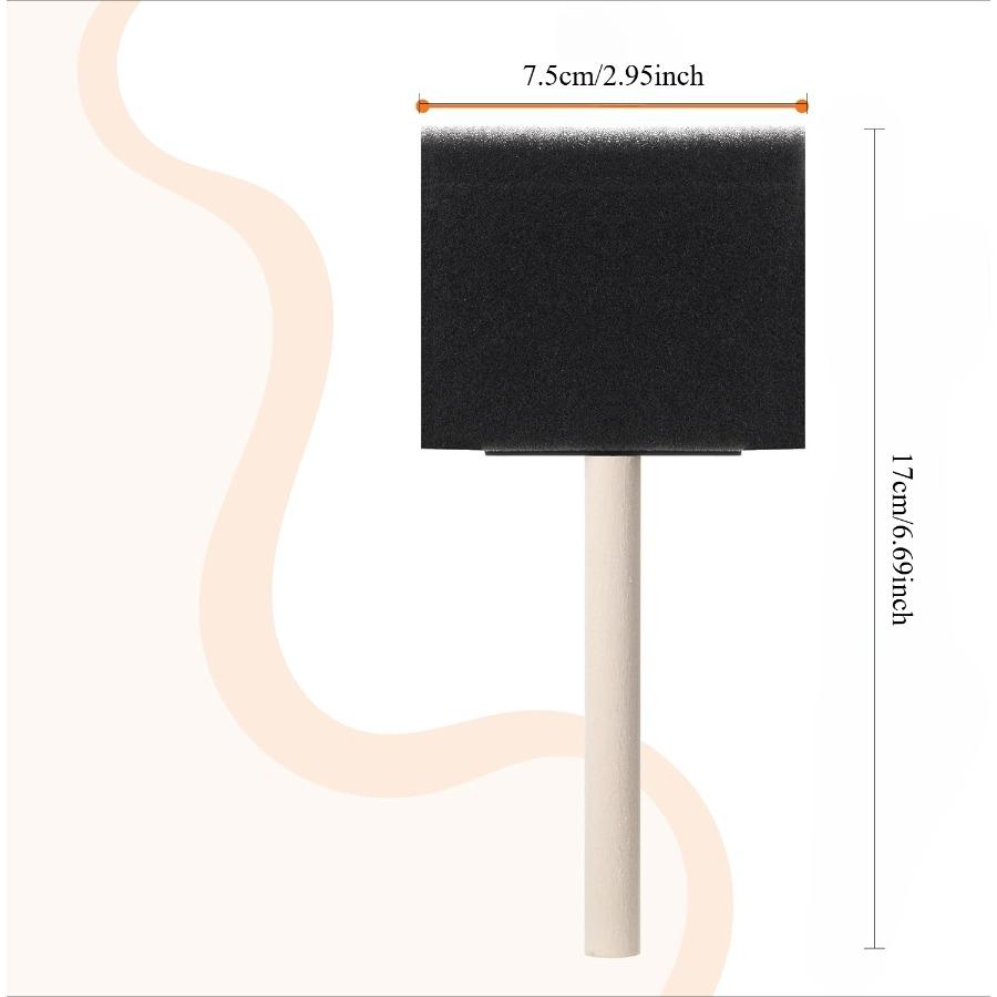 Foam Paint Brushes, Foam Brushes for Painting, Foam Brushes for Staining, Paint Sponges, Foam Brushes for Mod Podge Brushes