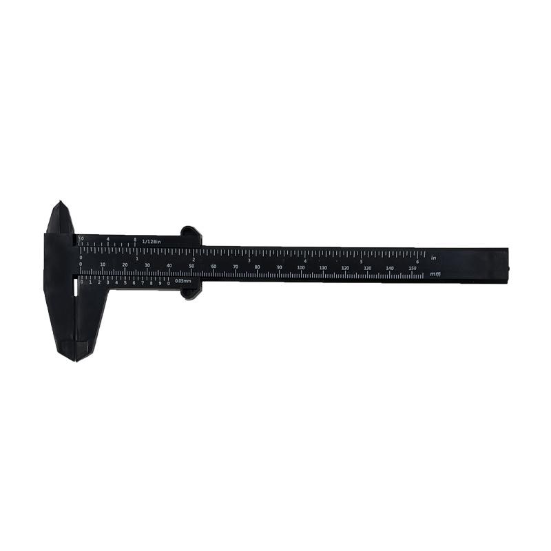 150mm Plastic Vernier Caliper, Double Scale, Mini Measuring Tool for Jewelry and Student Use
