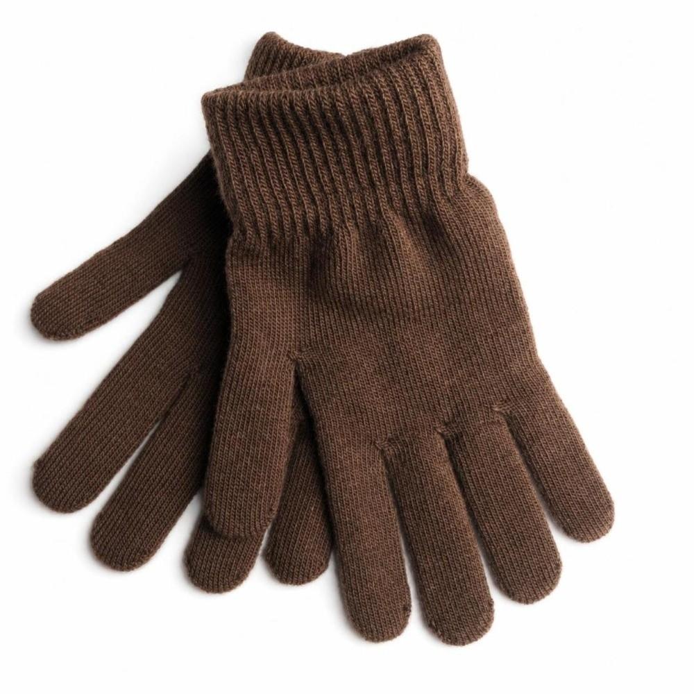 Plush Lining Ribbed Knitted Gloves Winter Warm Women Men Mittens  Winter Season