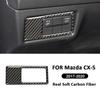 For Mazda CX-5 2017- Carbon Fiber Car Front Headlight Switch Buttons Control Panel Trim Frame Interior Decoration Sticker