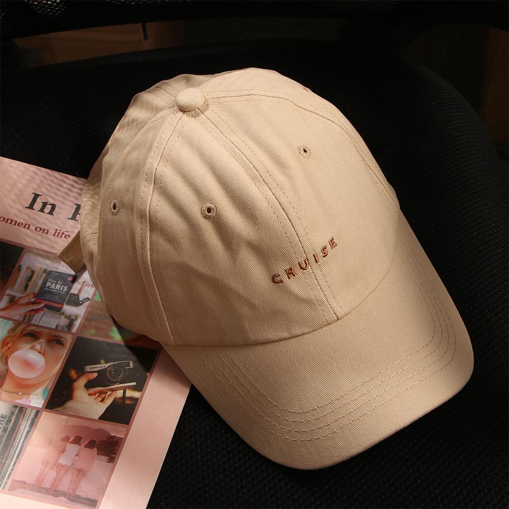 Trendy Korean Women Male Simple Letter Sun Hat Baseball Cap Sport Caps Embroidery