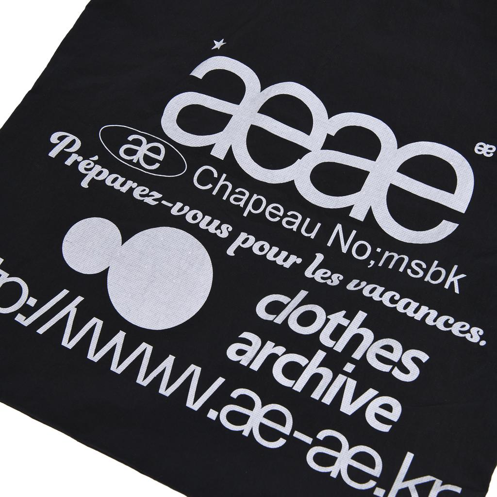 Aeae Web Logo Gym Sack -[Black]