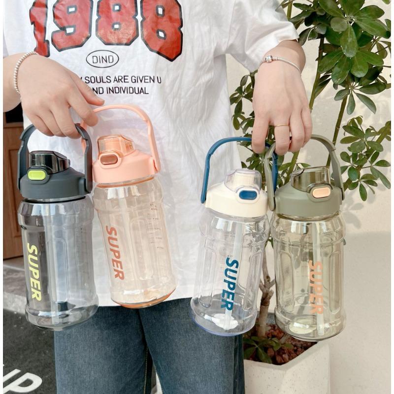 

Summer Large Capacity Male Summer Straw High Temperature Plastic Fitness Site Straight Drink Cup Water Bottle Water Bottle Drop Cup