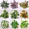 Clear Texture Artificial Leaf Fadeless Plastic Floral Arrangement Simulation Plant Home Decor