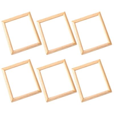 6 ks dekorace pro domácí fotorámeček dům DIY miniaturní sada příslušenství dřevěné fotorámečky dekorace