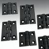 10pcs/set Black Butt Hinge for Wooden Box Furniture Cabinet Hardware Electric Cabinet Door Hinge Durable Home Hardware Fitting
