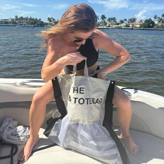 2-in-1 Floating Hammock Beach Tote Reusable Easy To Carry Inflatable Water Hammock Pool Floats Swimming Lounger