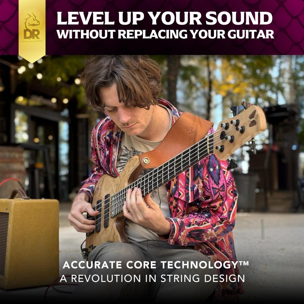 DR Strings DRAGON Electric Guitar Strings with Quantum Nickel Wound Strings (D-R) SKIN+ (DEQ-10/52)