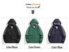 Unisex Korean-Style Hooded Windbreaker for Autumn/Spring - Casual Loose Fit, Plus Size, Ideal for Couples
