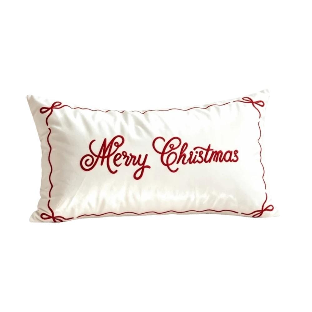 Soft Christmas Cushion Cover 30*50cm Throw Pillowcase Durable Christmas Pillow Cover Bedroom