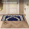 Golden Velvet Entry Doormat for Home, Hotel, or Mall