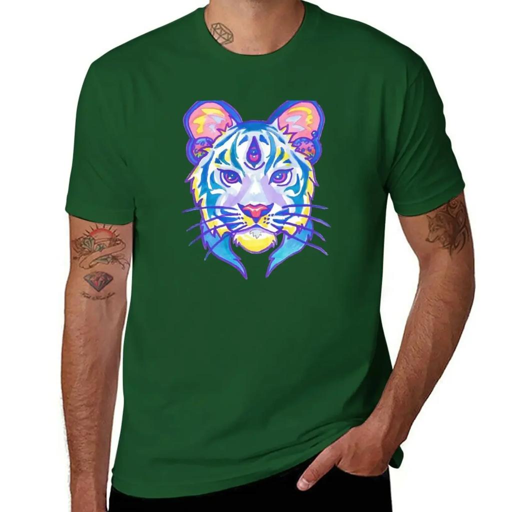 Clairvoyant Pastel Tiger Tshirt Boys Whites Cute Clothes Unisexs Funny T Shirts