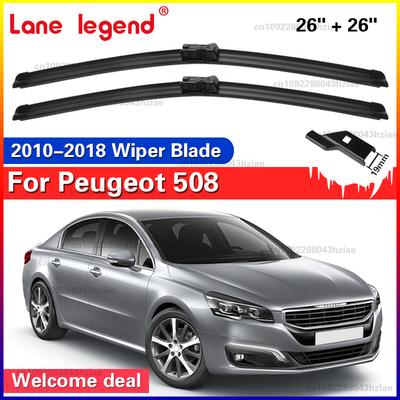 Dla Peugeot 508 2010 2011 2012 2013 2014 2015 2016 2017 2018 Wycieraczki Przednie Pióra Wycieraczek 26"+26" Szyba Przednia Szyba Przednia