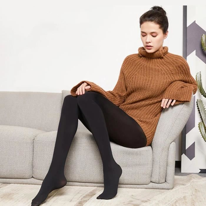 

Collants Thermiques Hiver Femme Noir - Winter Tights - Douceur et Confort - Taille Unique (34-42)