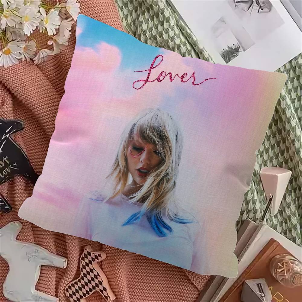 Singer T-TaylorS Stickers Personalized Pillow Cover Kids Bedroom Wild Party Decor Pillowcase kid Birthday shower Gift
