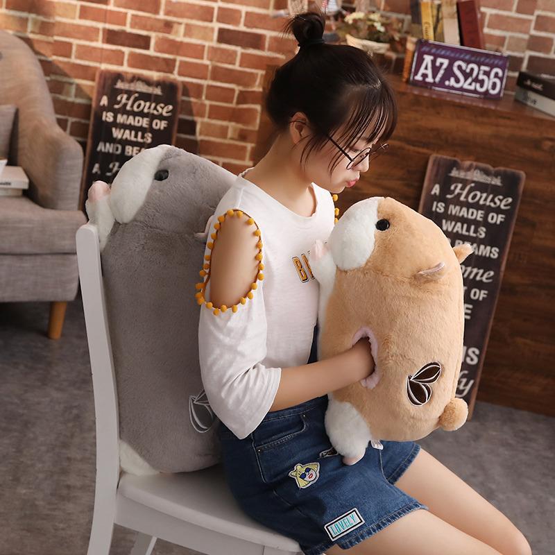 50-120cm New Doll Hamster Plush Toy Soft Stuffed Animals Pillow Girls Birthday Gifts Winter Hand Warm